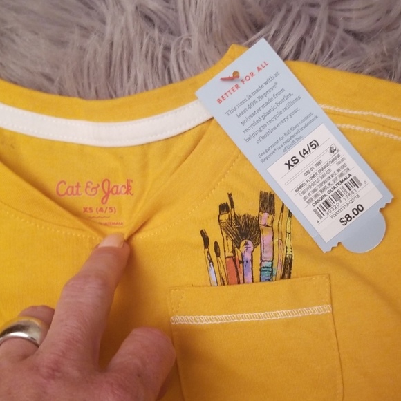 ❤NO OFFERS TO LIKERS❤NWT Girls CAT & JACK T-Shirt - Picture 2 of 4